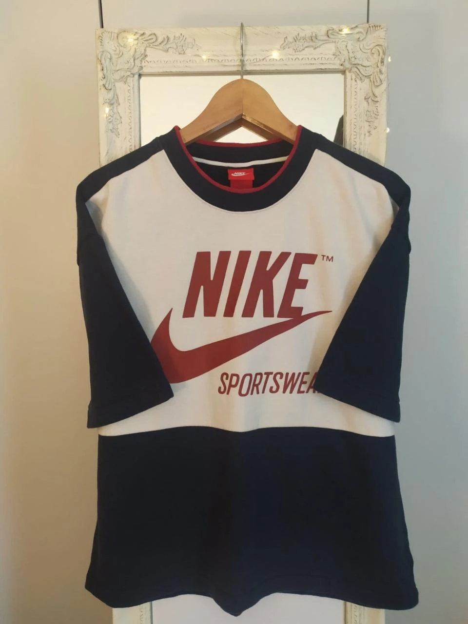 Nike Y2K Fleece Oversized Logo T-Shirt White M – photo 2